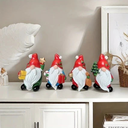 Santa Figurine Moisture-Resistant Tabletop Decor