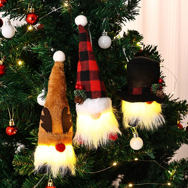 Santa Figurine Soft Glowing LED Easy-Care Fabric