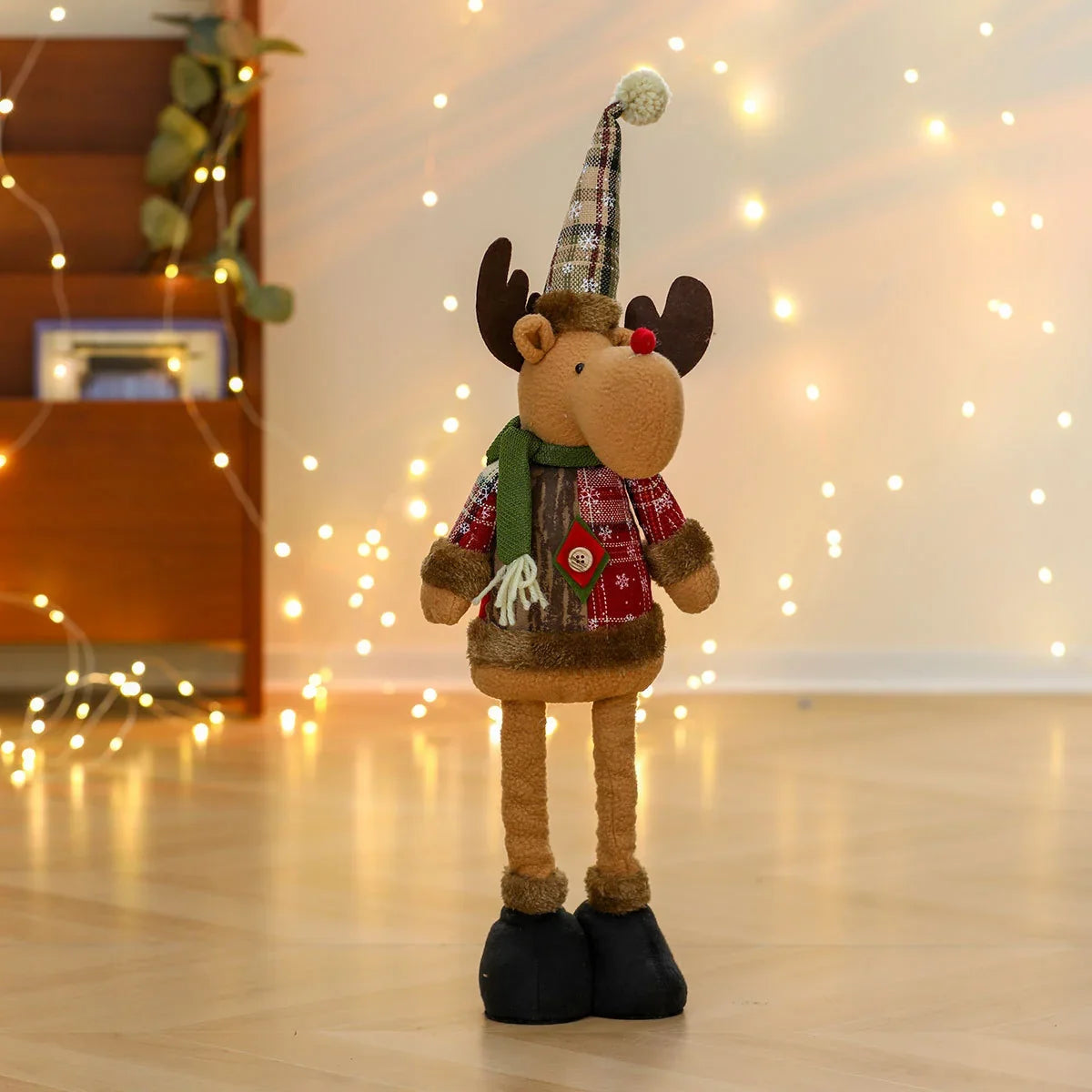 Santa Figurine Soft Plush Vibrant Detailed Design
