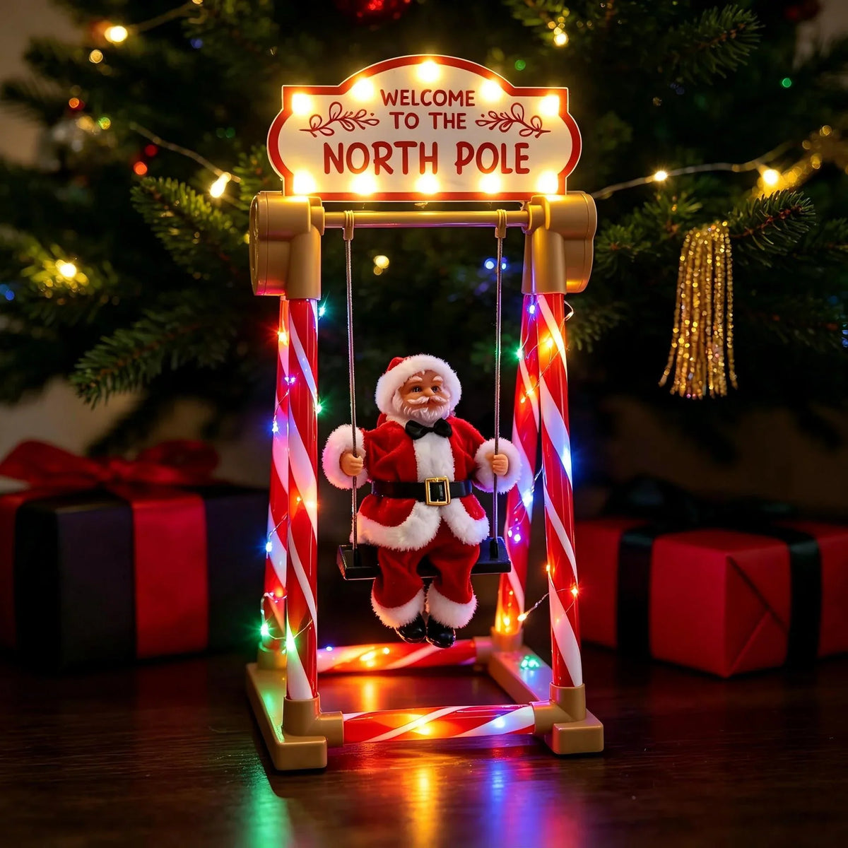 Santa Figurine Swinging Motion 19.7 Inch