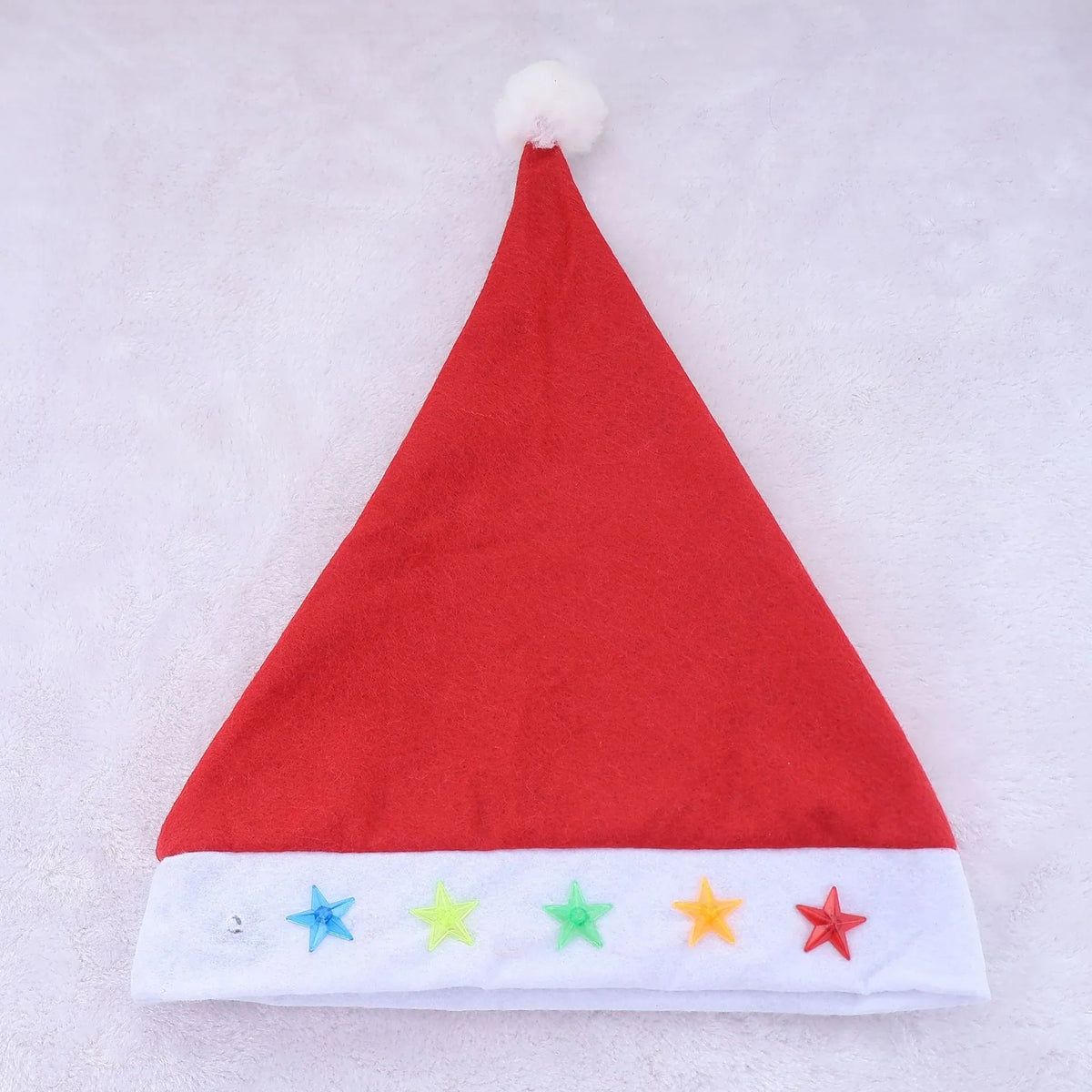 Santa Hat Soft Fleece Faux Fur Trim