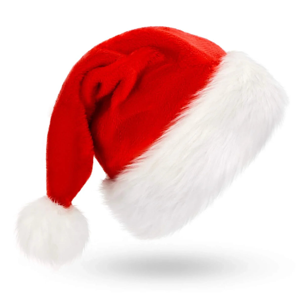 Santa Hat Soft Fleece Faux Fur Trim