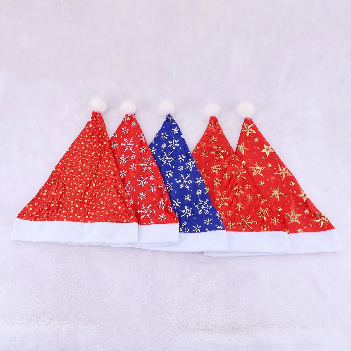 Santa Hat Soft Fleece Faux Fur Trim