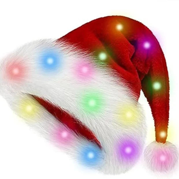 Santa Hat Soft Fleece Faux Fur Trim