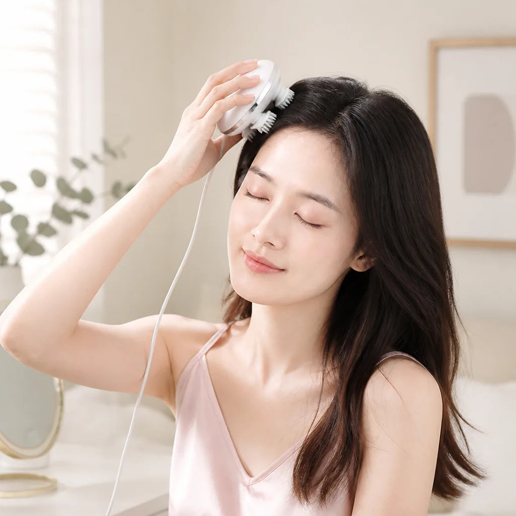Scalp Massager Vibrating Stimulates Circulation & Hair Growth