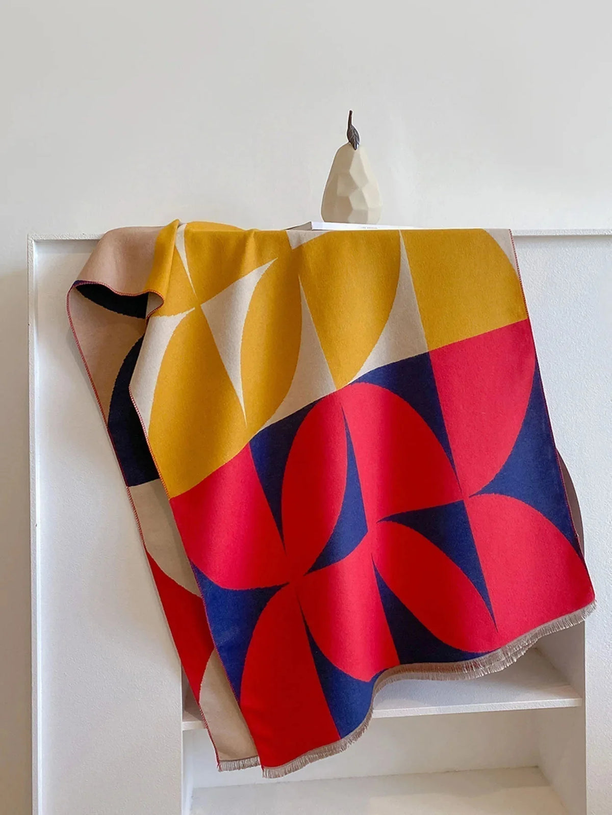 Scarf Reversible Cashmere Blend Lightweight Warmth