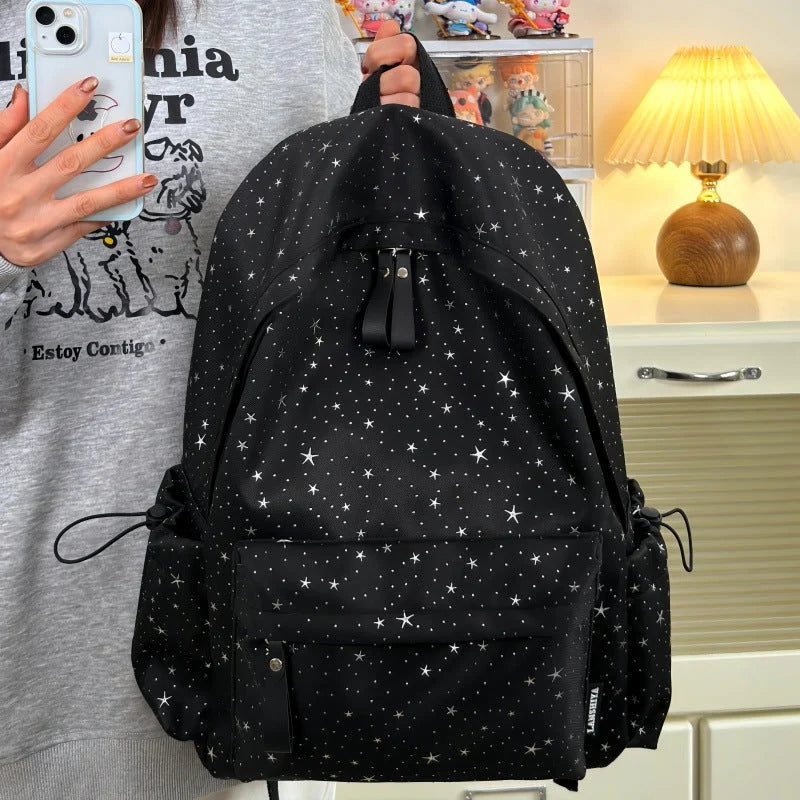 School & Travel Backpack Star Pattern & Padded Straps