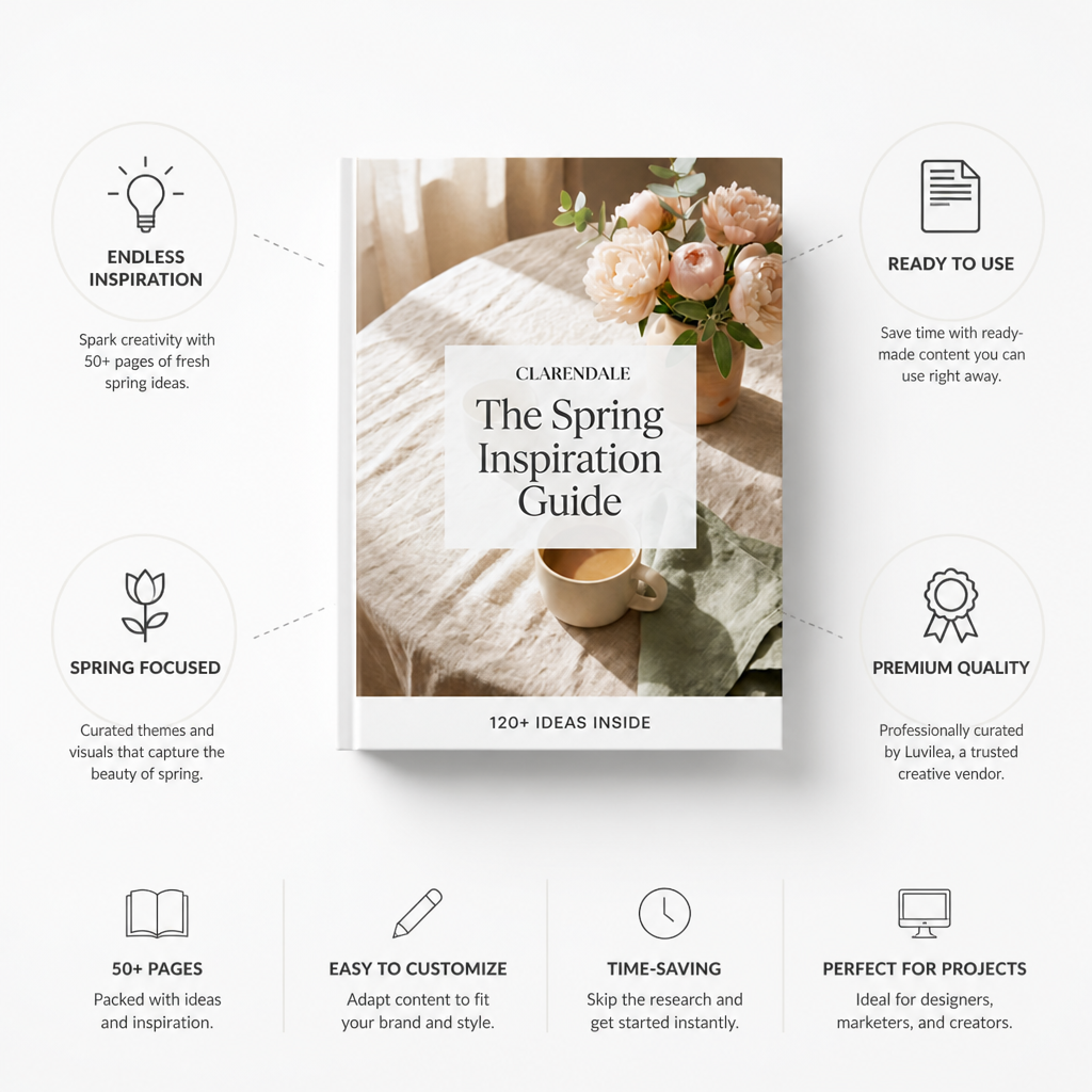 Seasonal Ready-to-Use Spring Inspiration Guide (50+ Pages)