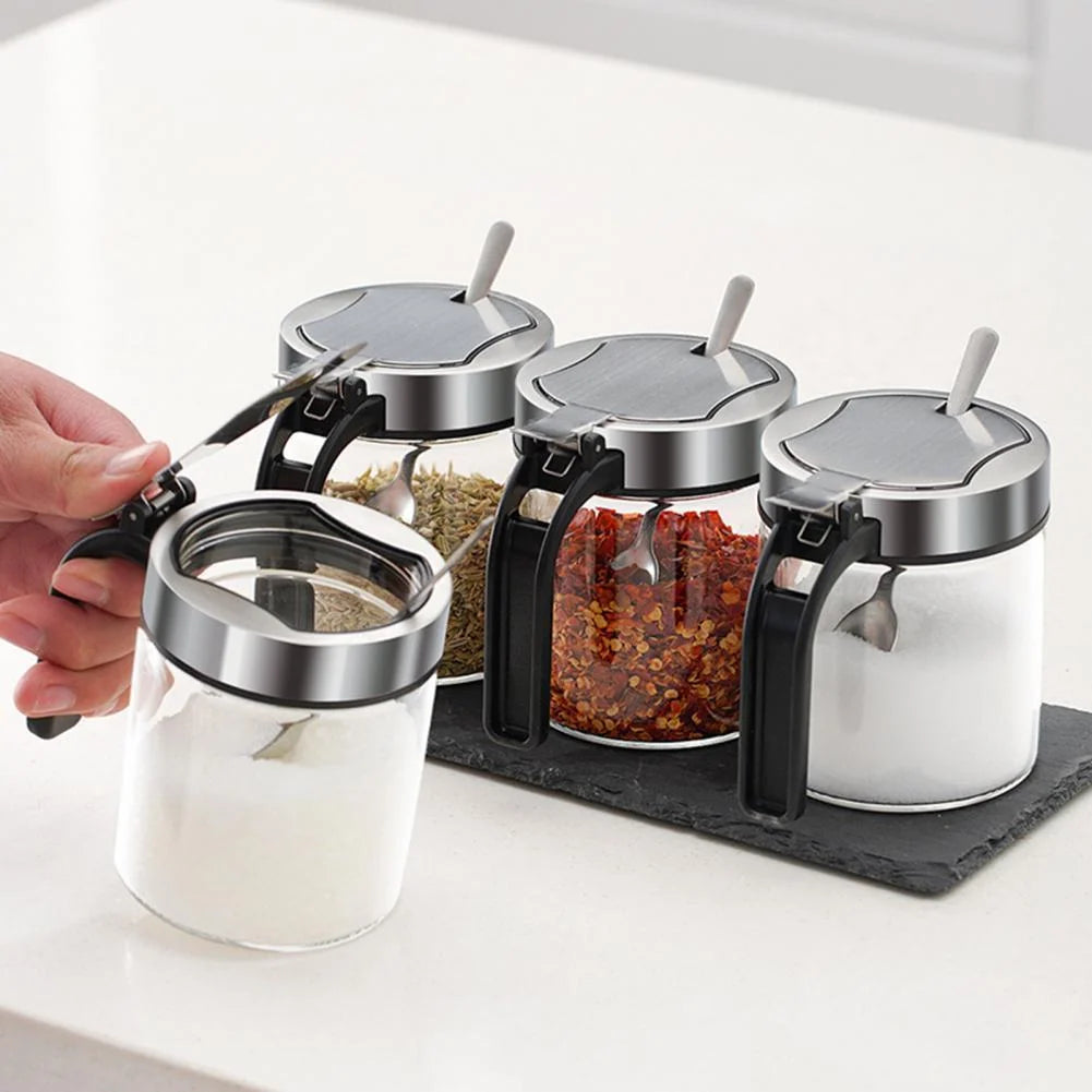 Seasoning Jar Moisture-Proof Glass Dishwasher-Safe