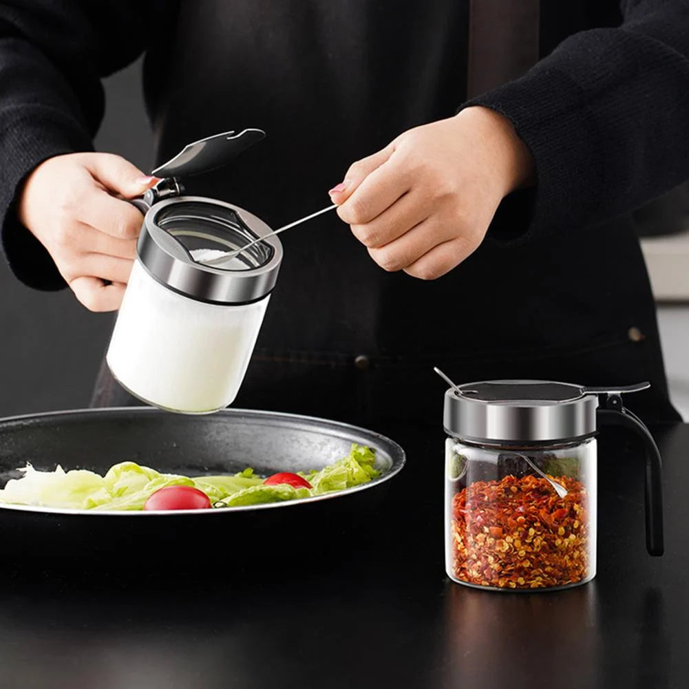 Seasoning Jar Moisture-Proof Glass Dishwasher-Safe