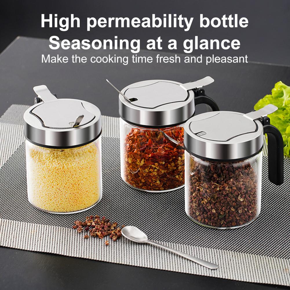 Seasoning Jar Moisture-Proof Glass Dishwasher-Safe