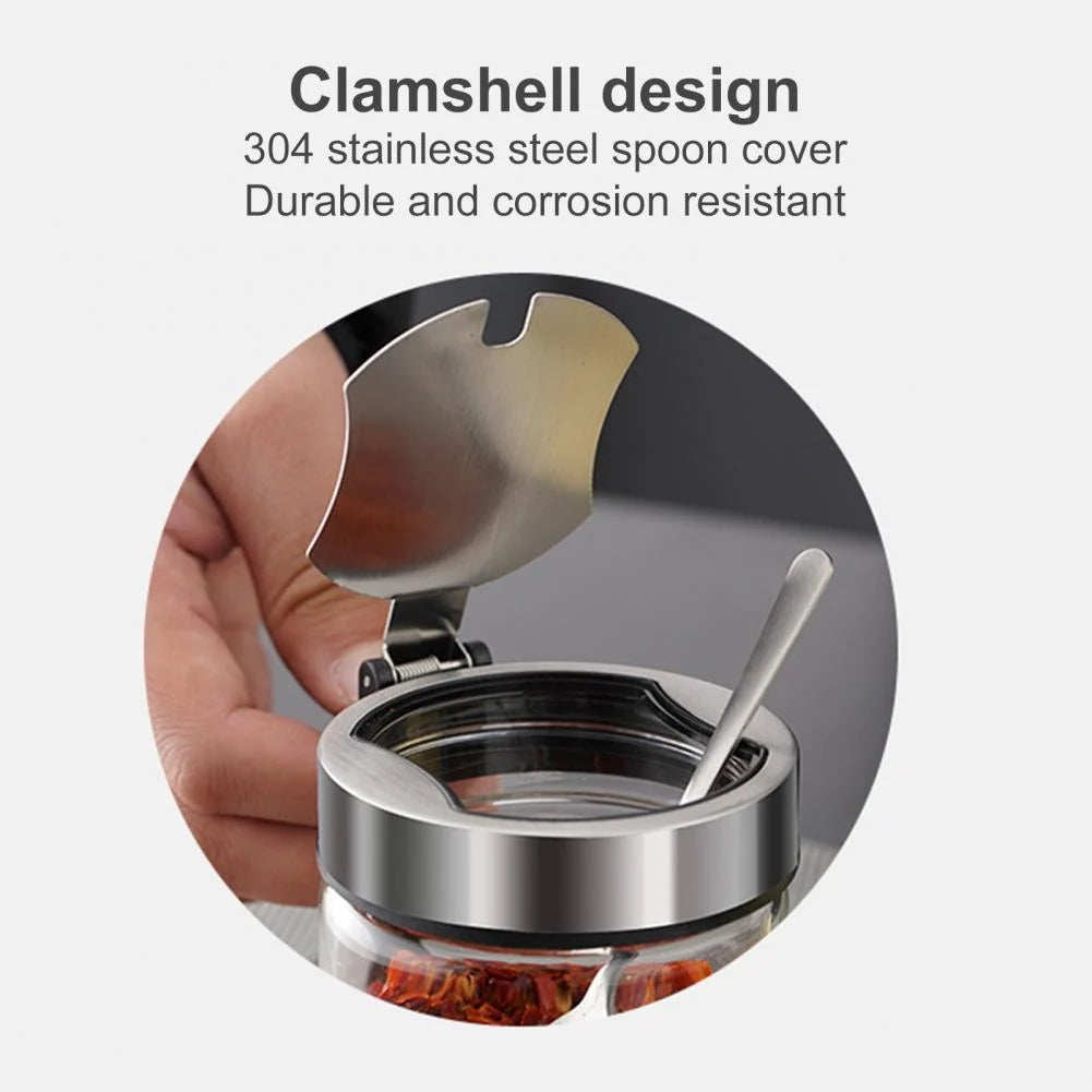Seasoning Jar Moisture-Proof Glass Dishwasher-Safe