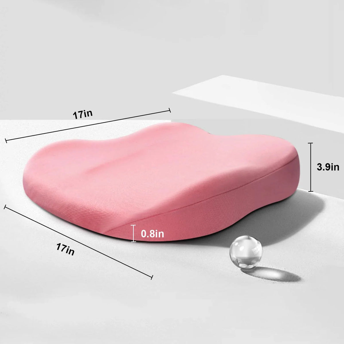 Seat Booster Cushion Memory Foam Non-Slip 3.1-Inch Lift