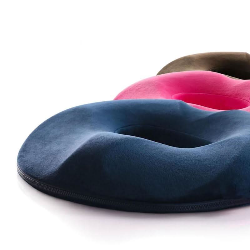 Seat Cushion Memory Foam Removable Washable Cover Tailbone Pressure Relief