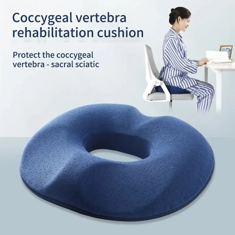 Seat Cushion U-Shaped Memory Foam Washable Cover
