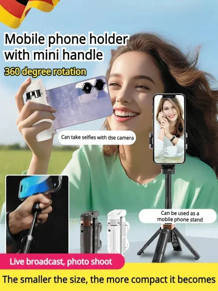 Selfie Stick Tripod Foldable 3-In-1 Bluetooth Remote