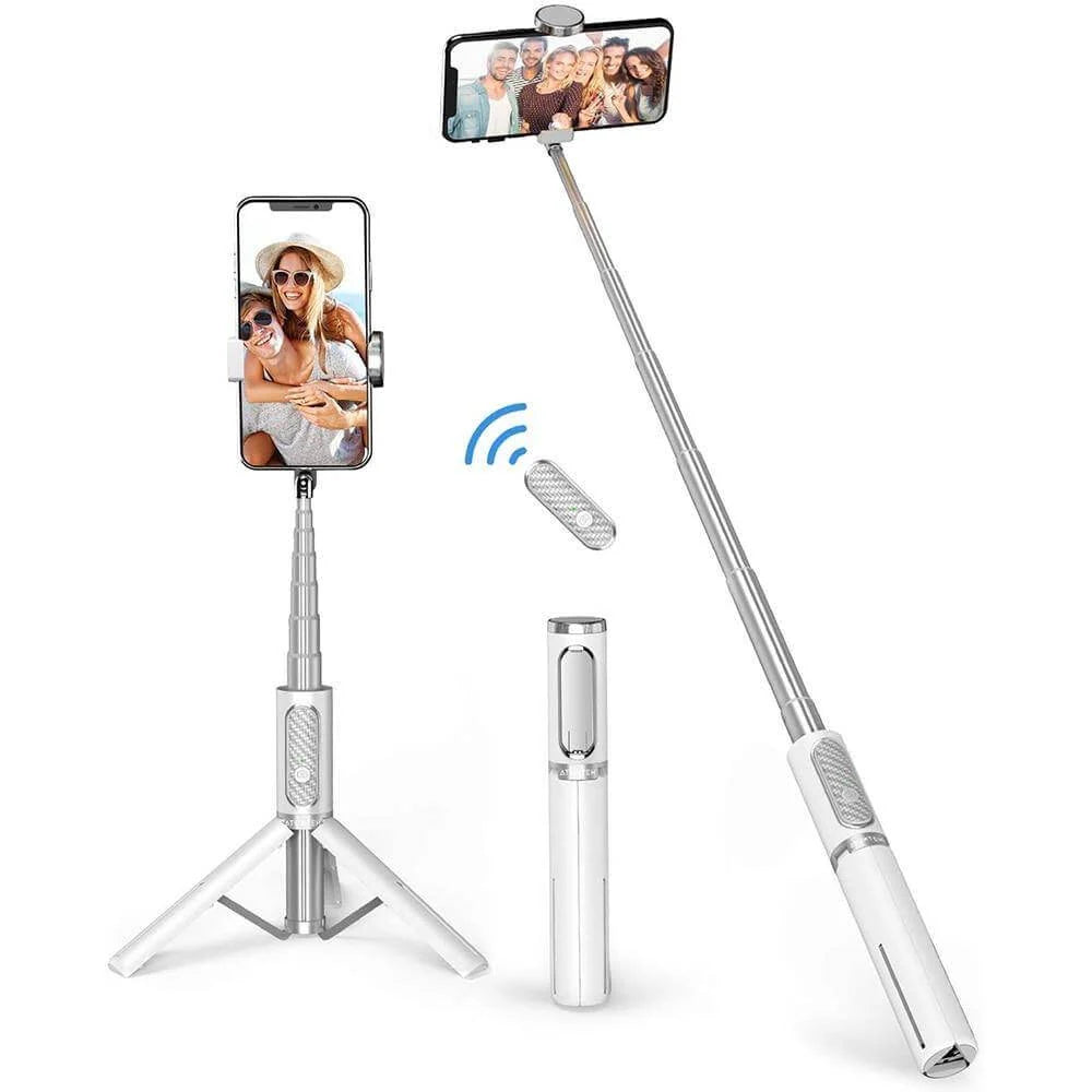 Selfie Stick Tripod Foldable Adjustable Bluetooth Remote