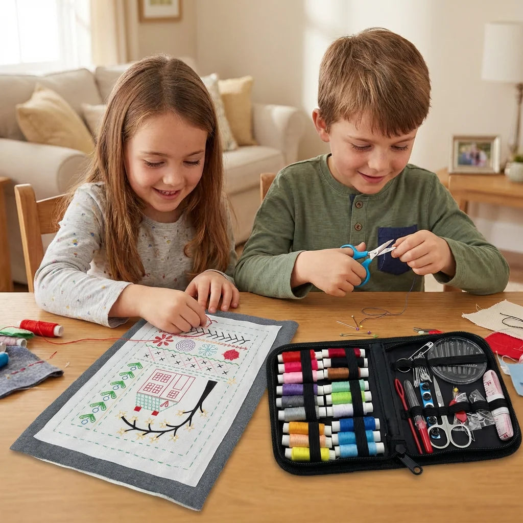 Sewing Craft Kit Felt Stitching Book Portable