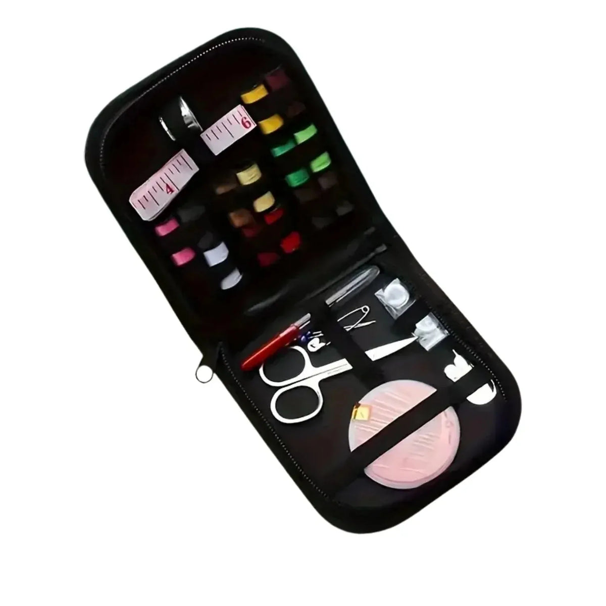 Sewing Kit Compact Travel Case With Threads Needles Buttons & Scissors