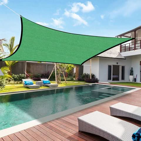 Shade Sail Waterproof Polyester 98% Sun Protection