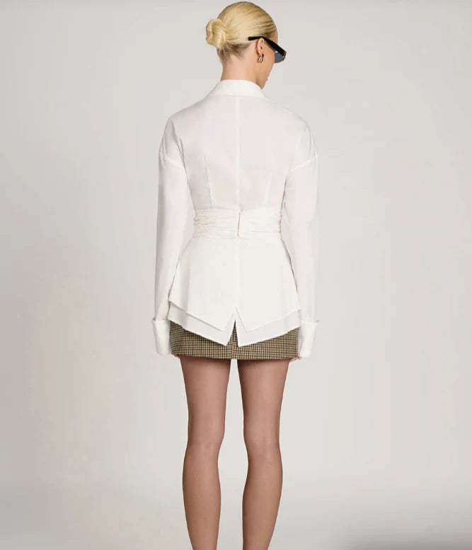 Shirt Draped Waist Featherlight & Breathable Long Sleeve