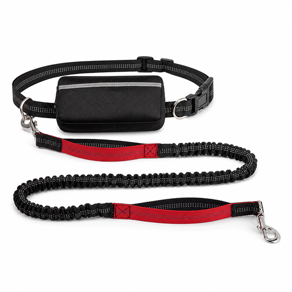 Shock-Absorbing Hands-Free Jogging Leash (Adjustable Hip Belt)