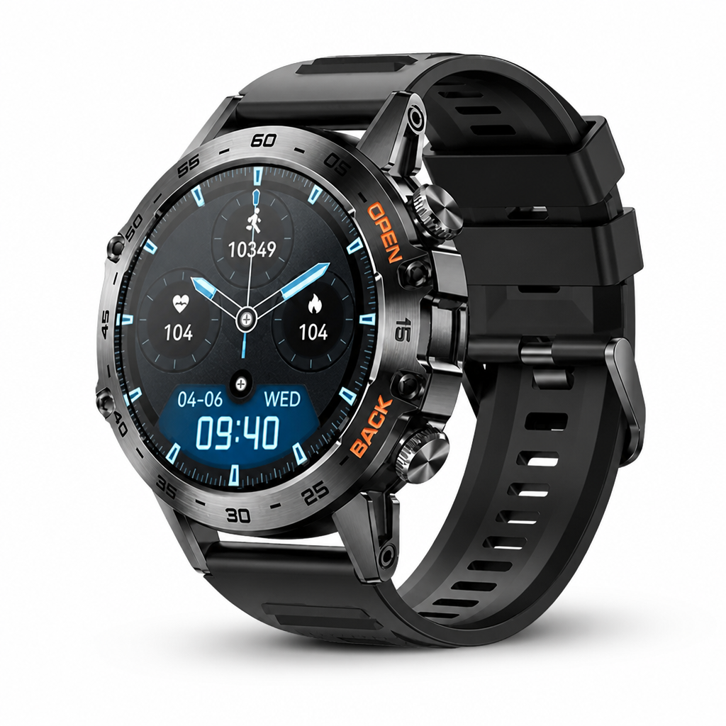 Shock-Resistant GPS & Bluetooth Smartwatch (25-Day Battery)