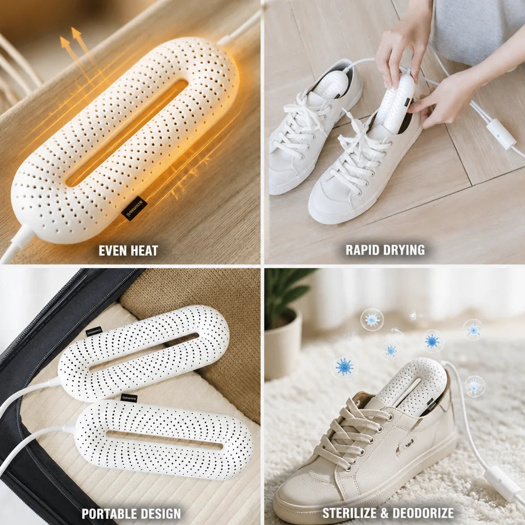 Shoe Dryer Even Heat Rapid Drying Sterilizing & Deodorizing