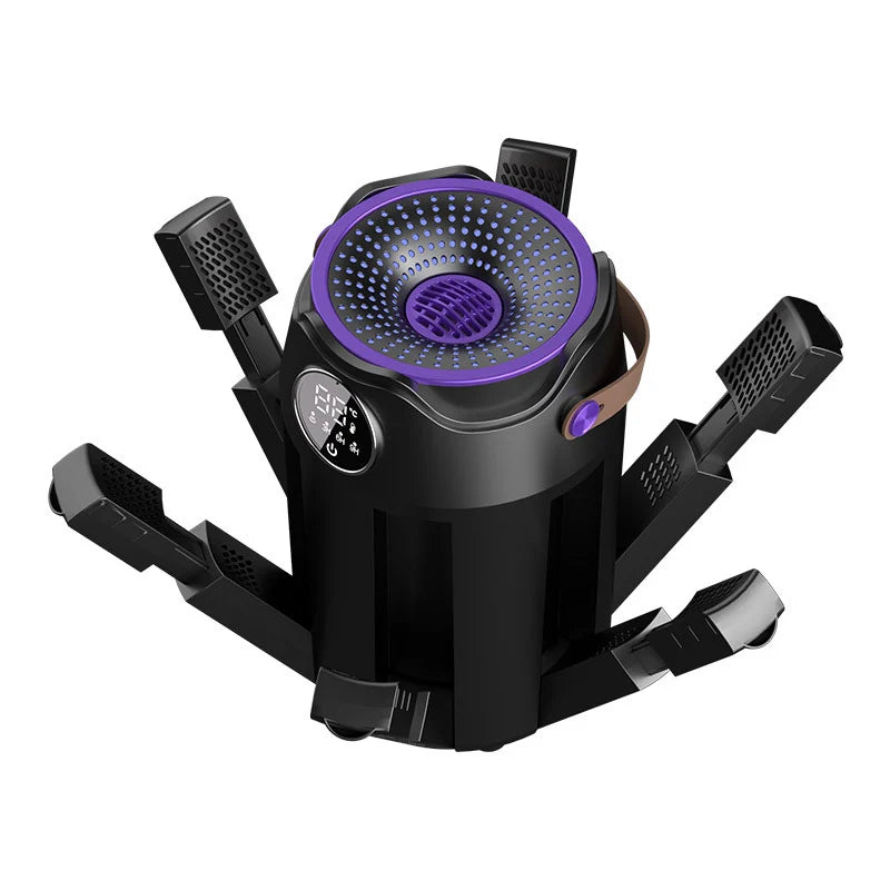Shoe Dryer Six-Arm Adjustable Timer Gentle Heat