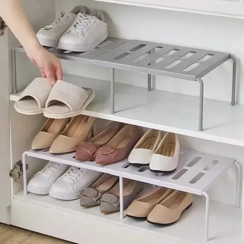 Shoe Rack Adjustable Expandable Space-Saving Storage