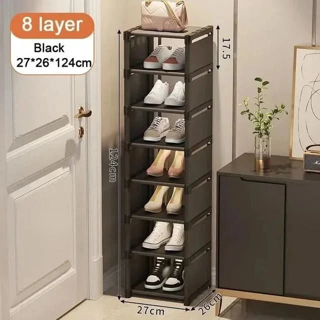 Shoe Rack Corner Design Stackable Tool-Free Assembly