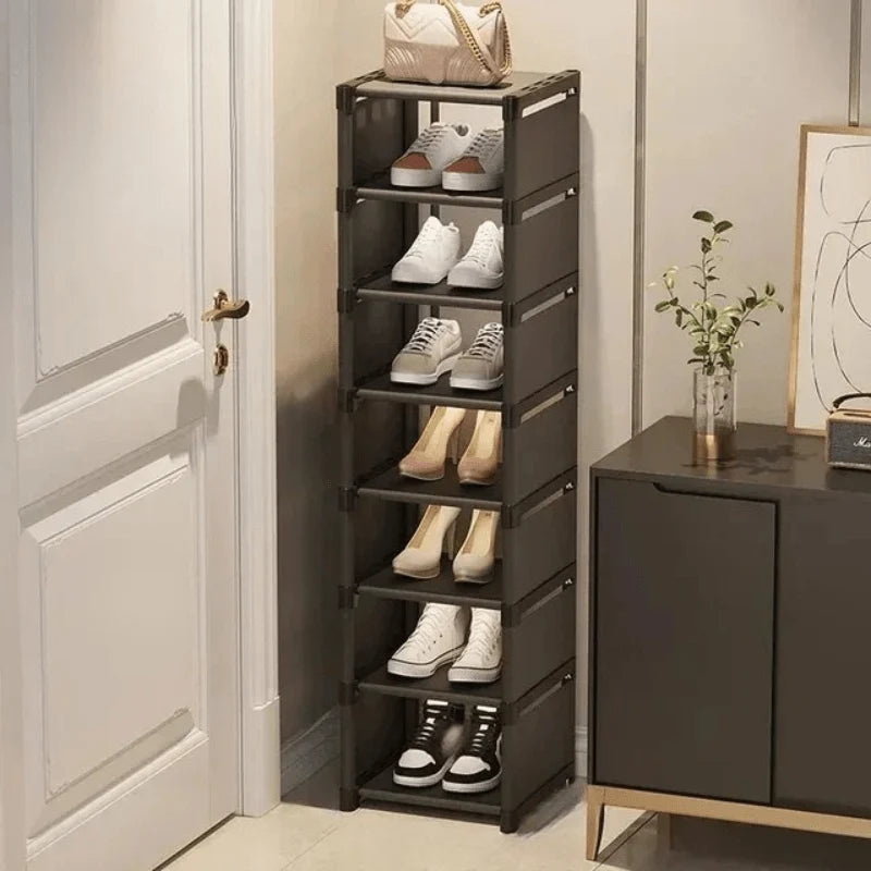 Shoe Rack Corner Design Stackable Tool-Free Assembly