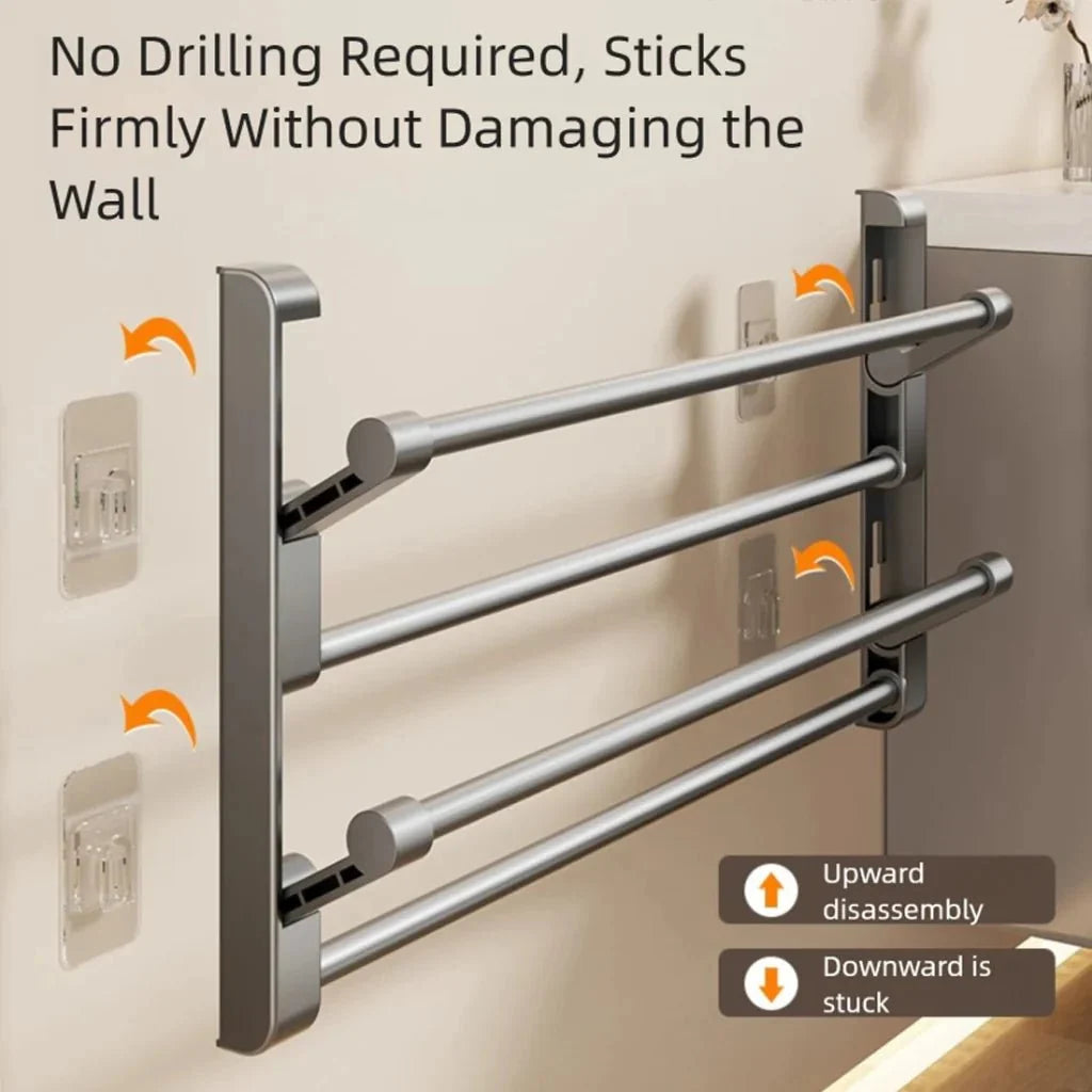 Shoe Rack Wall-Mounted With Integrated Drainage System