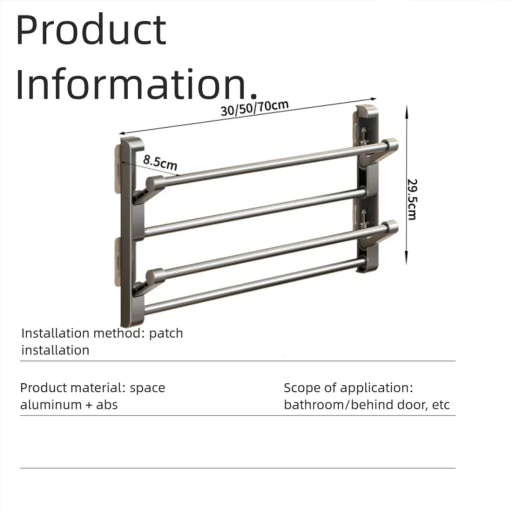 Shoe Rack Wall-Mounted With Integrated Drainage System