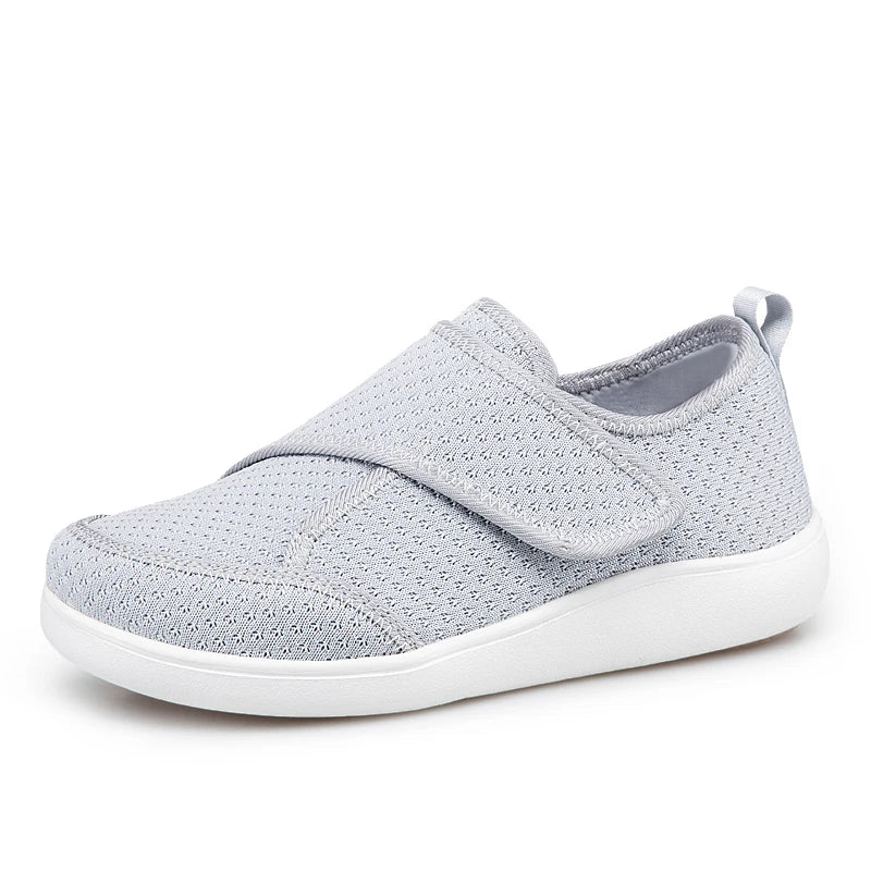 Shoes Extra-Wide Fit Breathable Mesh Adjustable Hook-And-Loop Closure