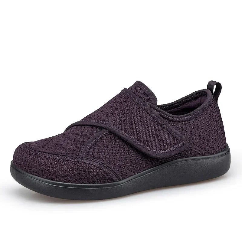Shoes Extra-Wide Fit Breathable Mesh Adjustable Hook-And-Loop Closure