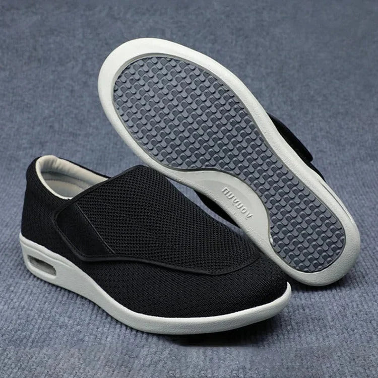 Shoes Wide Toe Box Adjustable Straps Removable Memory Foam