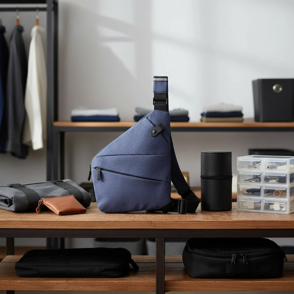 Shoulder Bag Anti-Theft RFID-Blocking Lightweight & Cut-Resistant