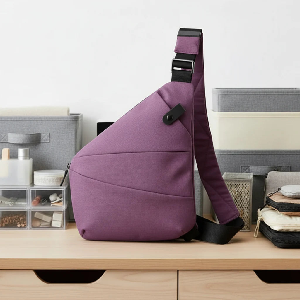 Shoulder Bag Anti-Theft RFID-Blocking Lightweight & Cut-Resistant