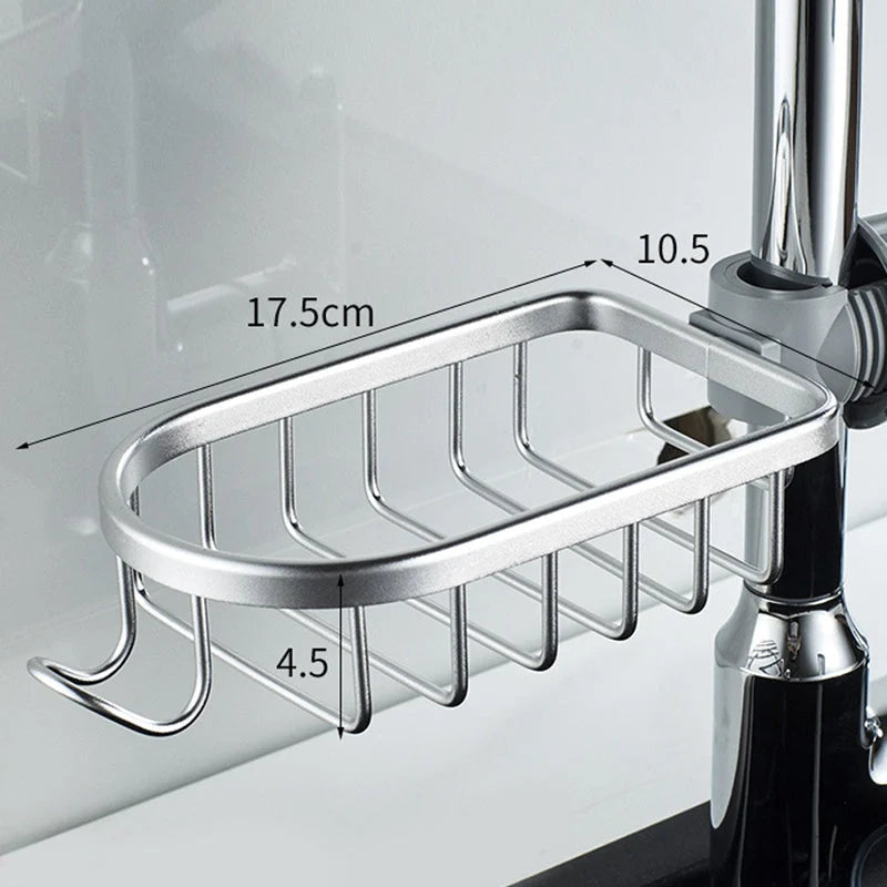 Shower Caddy Aluminum No-Drill Pipe Mount