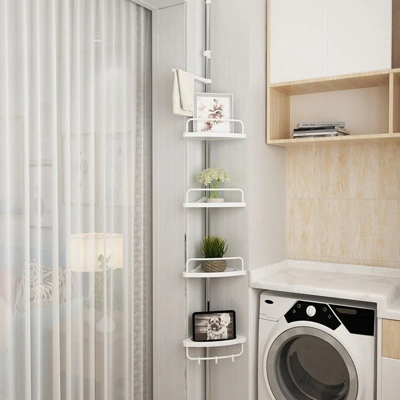 Shower Caddy Height-Adjustable Rust-Resistant Stainless Steel