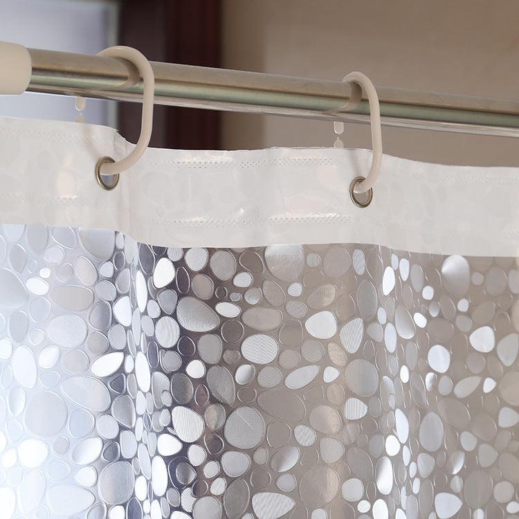 Shower Curtain Waterproof Mildew-Resistant PEVA Polyester