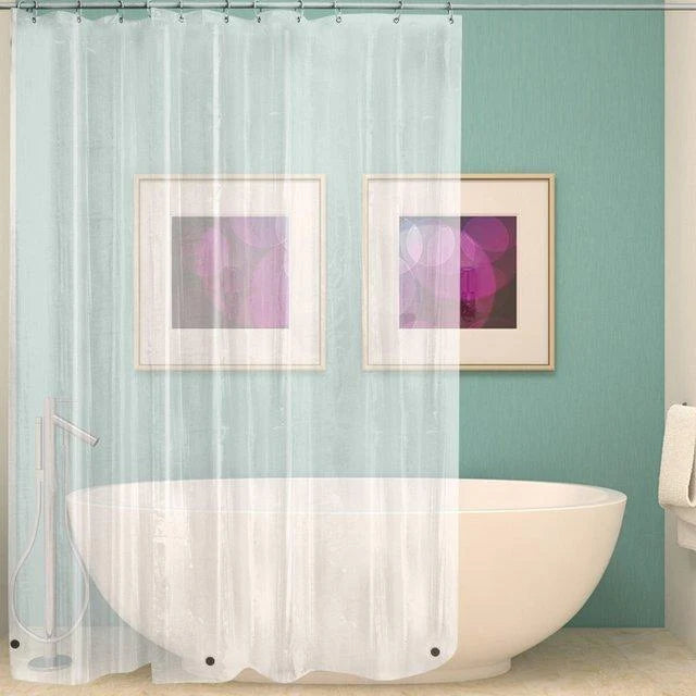 Shower Curtain Waterproof Mildew-Resistant PEVA Polyester