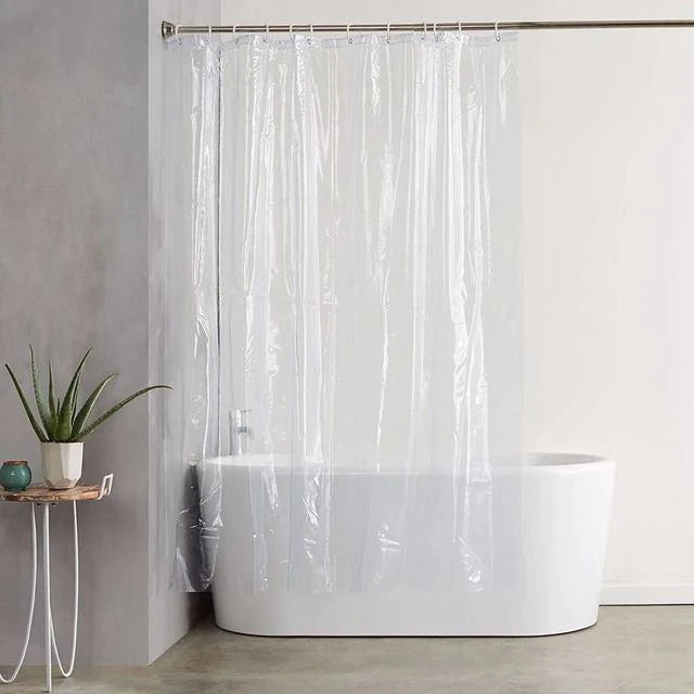 Shower Curtain Waterproof Mildew-Resistant PEVA Polyester