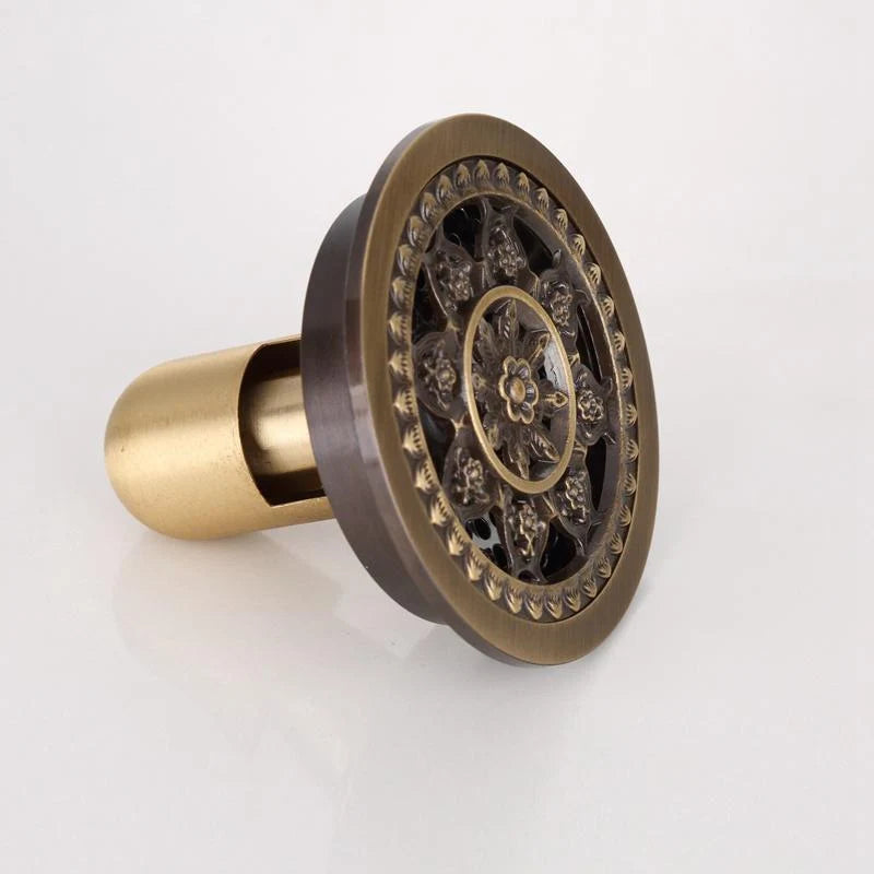 Shower Drain Brass Antique Finish 4 Inch