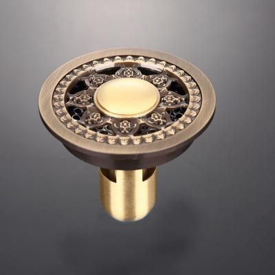 Shower Drain Brass Antique Finish 4 Inch