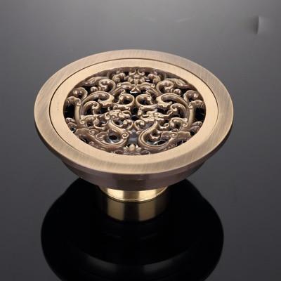 Shower Drain Brass Antique Finish 4 Inch