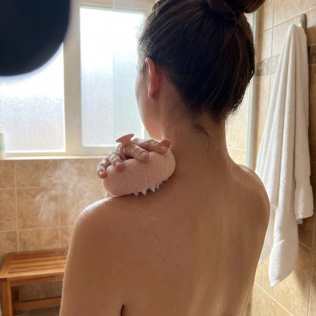 Shower Massage Sponge Soft Exfoliating Ergonomic Grip