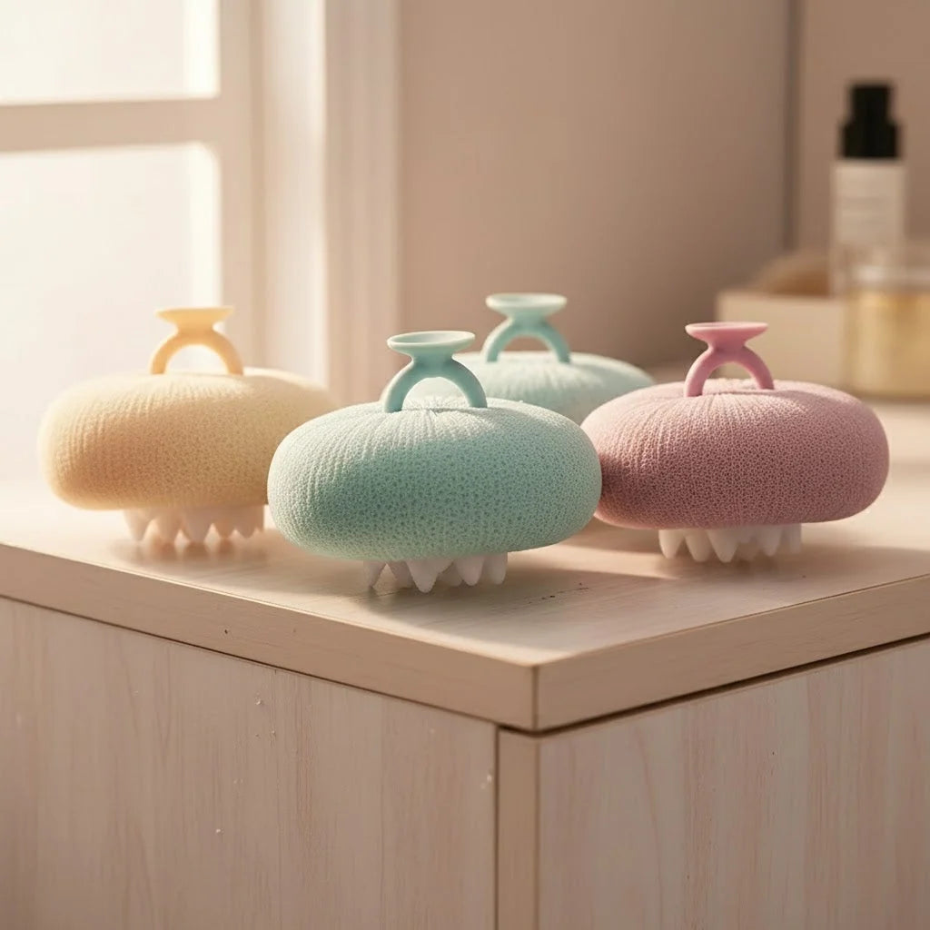 Shower Massage Sponge Soft Exfoliating Ergonomic Grip