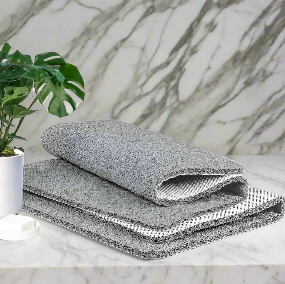 Shower Mat Non-Slip Antibacterial PVC Integrated Drainage